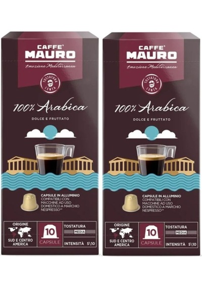 Caffe Mauro 100% Arabica Nespresso Kapsül 20 Kapsul Kapsül Kahve