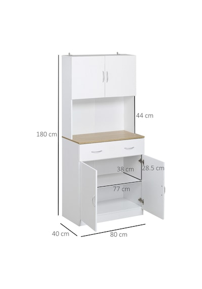 Harmonia Çok Amaçlı Dolap-mikrodalga-erzak-airfryer-mutfak-kiler Dolabı-kahve Köşesi-beyaz-80 Cm Beyaz Harmonia Çok Amaçlı Dolap-mikrodalga-erzak-airfryer-mutfak-kiler Dolabı-kahve Köşesi-beyaz-80 Cm Beyaz