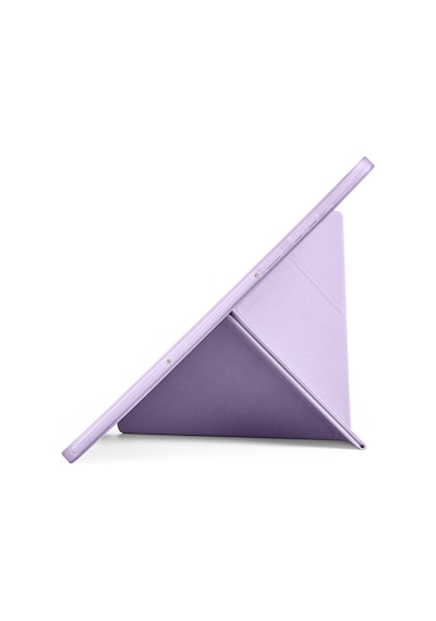 Galaxy Uyumlu Tab S11 Kılıf Mkst Tri Folding Kalem Bölmeli Standlı Kılıf - Mavi Tablet Kılıfı