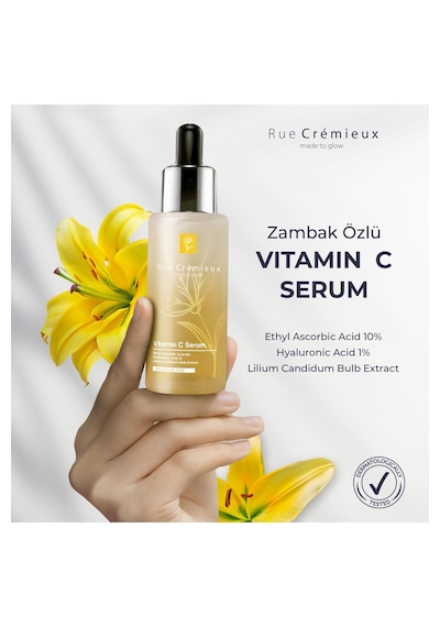 C Vitamini Aydınlatıcı Ve Ton Eşitleyici Zambak Özlü Bakım Serumu-ethyl Ascorbic Acid %10 Hya %1-tk