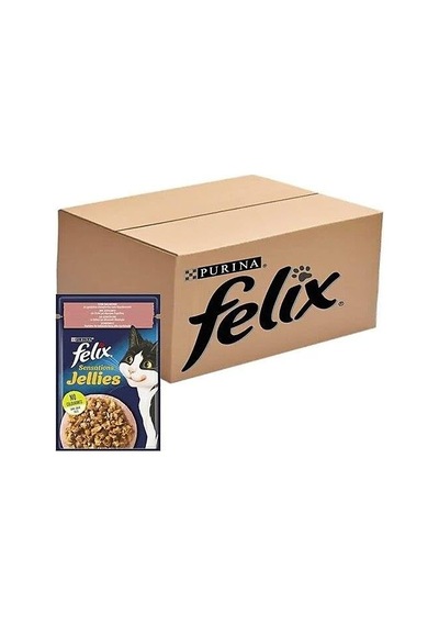Sensation Somon & Karidesli Kedi Yaş Mama 26 X 85 Gr