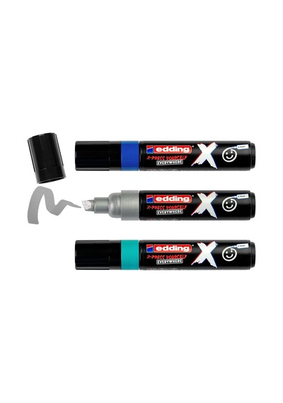 Edding X Markör 3 Lü Set Ocean Colours Çok Renkli