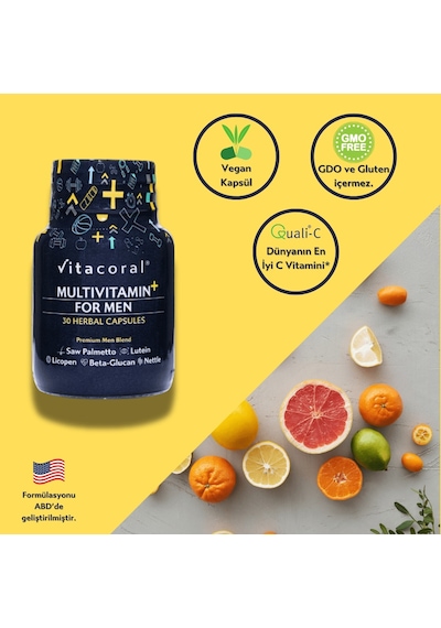 Multivitamin For Men 30 Bitkisel Kapsül