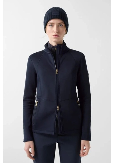 Bogner Aneska Midlayer Hızlı Kuruyan Lüks Tasarım Kayak Kadın Ceket, Lacivert Kayak Montu