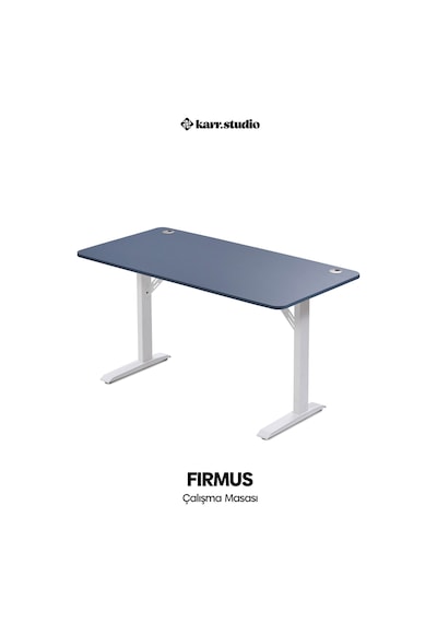 Firmus Dayanıklı Çalışma Masası - 140x70 - Pasifik Mavi