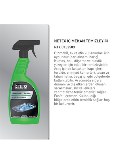 Oto Temizlik Spreyi iç Mekan çok Amaçlı 500 Ml