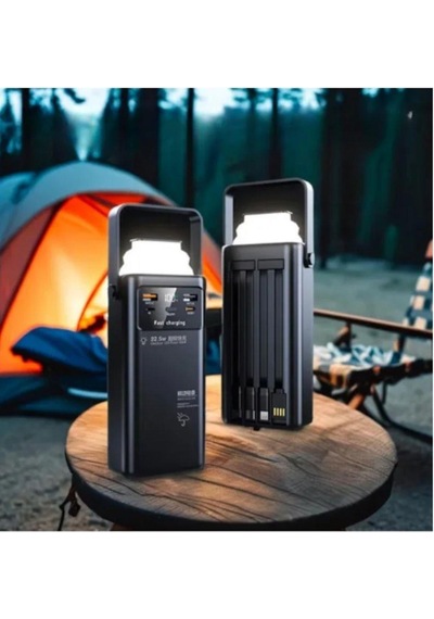 40.000 Mah Pd 22.5w 3.0 Hızlı Şarj Gerçek Taşınabilir Çoklu Kablolu İphone Android Uyumlu Powerbank-1205 BEYAZ