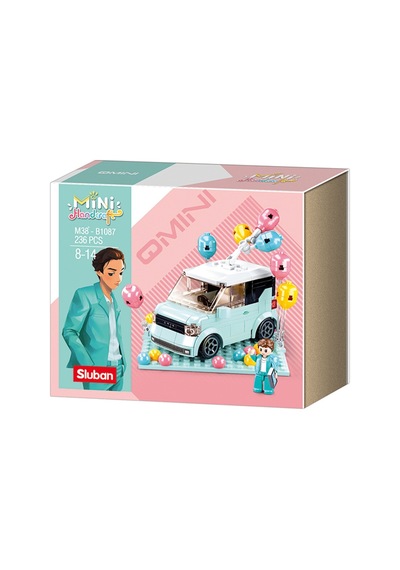 Mını Handcraft Party Car Mavi Renkli Eğlenceli Oyun Aracı