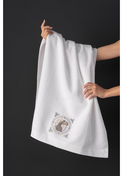 Varol %100 Microcotton Üst Kalite Havlu Seti Burç Nakışlı Kova-standart Kova Diğer