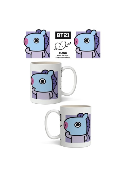 Bt21 Mang Temalı Beyaz Kupa Bardak Sevgiliye Arkadaşa Hediye Beyaz
