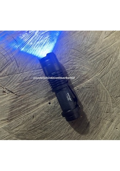 Onelight Q5 Güçlü Mor Işık Led Uv Işık Mor Işıklı Şarjlı El Feneri 4,2v 398nm