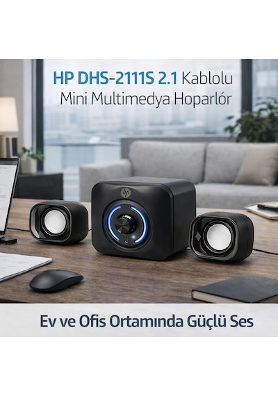 Hp Dhs-2111s Usb 2+1 Kablolu Mini Multimedya Hoparlör 6w Speaker Yeni Sürüm