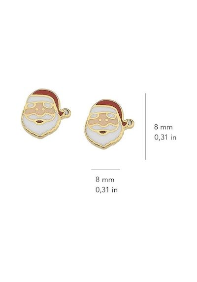 Goldkupe 14 Ayar Altın Noel Baba Çocuk Küpe 1,22 Gr-2608