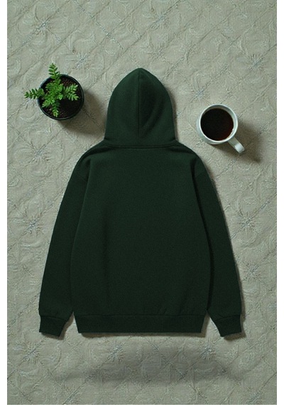 Uyguntarz Unisex Future Baskılı Oversize Sweatshirt Yeşil
