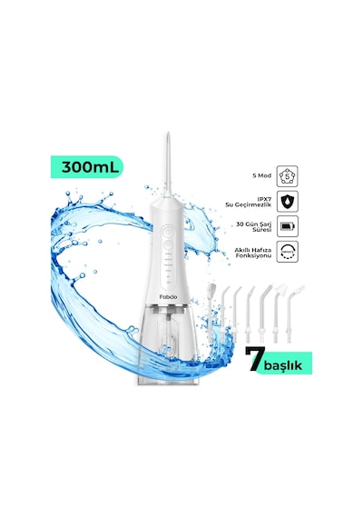 Fabcio Mysmile 7 İn 1 Smart Taşınabilir Ağız Duşu + Diş Mine Bakım Serumu Hediye