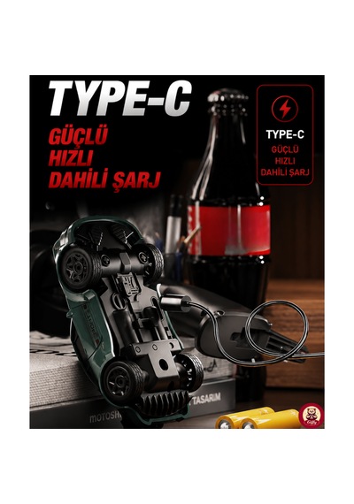 Uzaktan Kumandalı Mini Drift Bmw Evo30 Model Araba Dahili Şarjlı Işıklı 4x4 Taşıma Kumandalı Hız Hassasiyetli Ve Kademeli ,kuka Ve Drift Tekerleri Hediye 1:43 Ölçek Beyaz