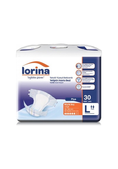 Lorina Belbantlı Hasta Bezi L 30 Adet