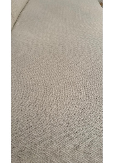 Lunga Vita Başak Desen Dokuma %100 Pamuklu Çok Amaçlı Pike Koltuk Örtüsü 180x230 Krem