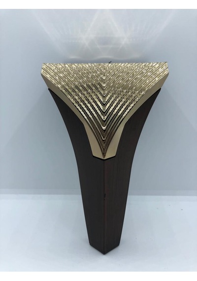 Plastik,venedik 15cm Ceviz-gold Koltuk,baza,mobilya Ayağı 4 Adet