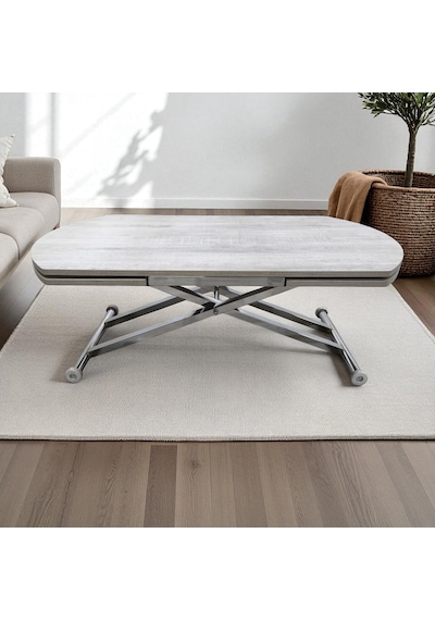 Oval Yan Baştan Açılır Akıllı Masa Üst Tabla Mdf Yüksekliği Ayarlanabilir Pratik Krom Kaplama Lizbon Oval Yan Baştan Açılır Akıllı Masa Üst Tabla Mdf Yüksekliği Ayarlanabilir Pratik Krom Kaplama Lizbon
