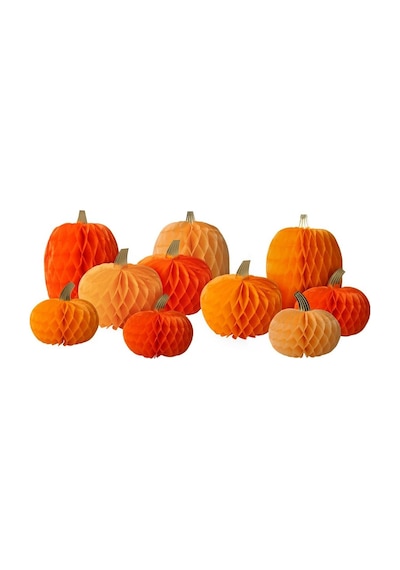 Meri Meri - Honeycomb Pumpkins - Petekli Bal Kabakları - 10'lu