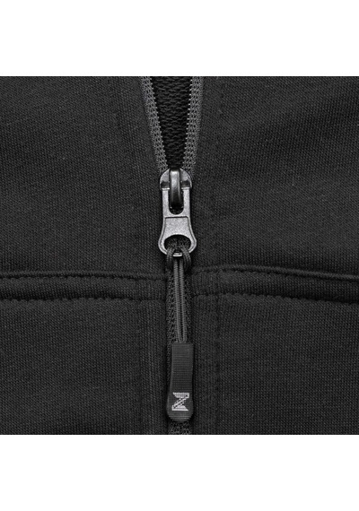 Half Life Logo Pocket Siyah Fermuarlı Kapşonlu Sweatshirt
