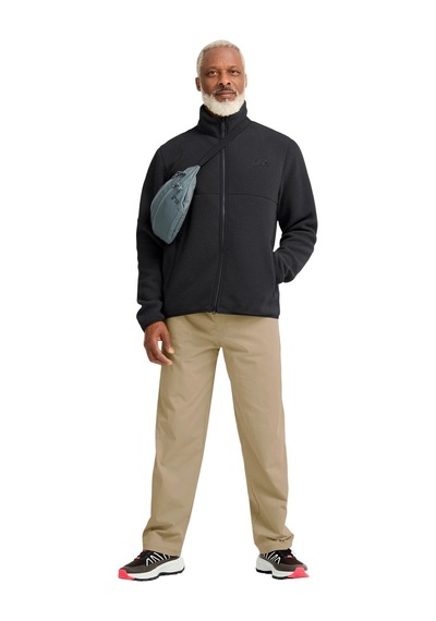 Jack Wolfskın Jack Wolfskin Lite Curl Fz Erkek Outdoor Ceketi 6000 Siyah