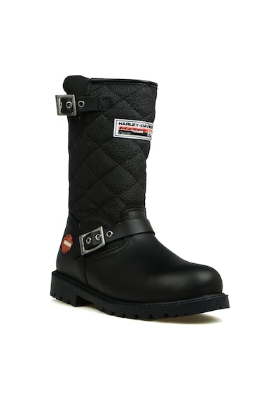 Harley Davidson Laconia Hakiki Deri Siyah Çocuk Çizme 025f100481-siyah Deri Siyah Deri