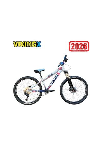 Vikingx Tuff X-25 Dirt Jump Bisiklet Mavi-gümüş Pt877 Siyah