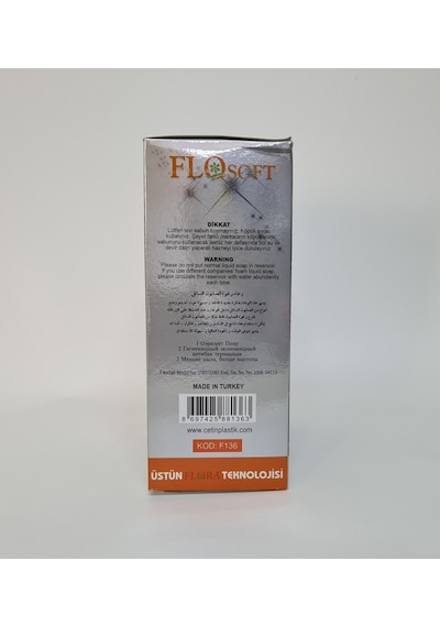 Flosoft Köpük Sabunluk 750ml Krom F136