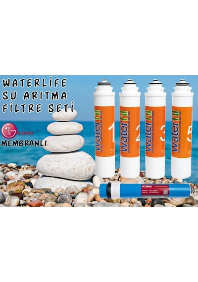 Waterlife Uyumlu Su Arıtma Cihazı 5'li Filtre Seti