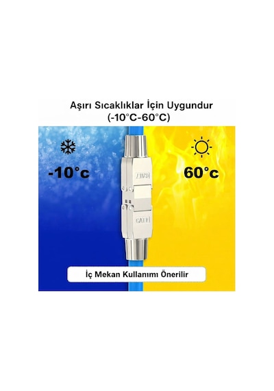 Cat7 Cat6 Cat6a Rj45 Kablo Birleştirici Ağ Kablosu Uzatma Aparatı