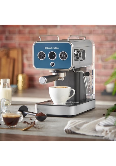 Russell Hobbs Distinctions 26451-56 Manuel Espresso Makinesi Okyanus Mavisi (Teşhir)