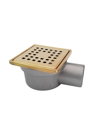 Sukar 10x10 Altın Çelik Çerçeveli Kare Izgaralı Yer Süzgeci 1041-1283222-71