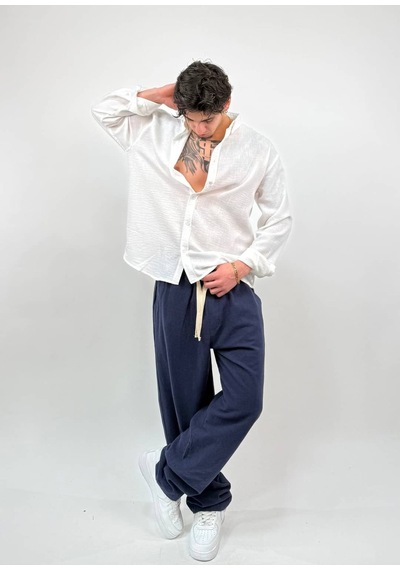Zaee Keten Baggy Pantolon Çok Renkli