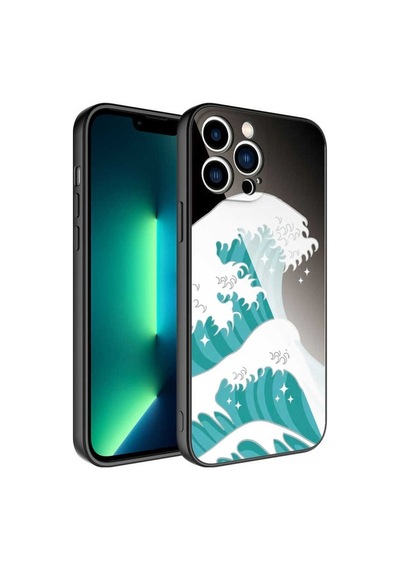 Apple Uyumlu iPhone 12 Pro Max Kılıf Kamera Korumalı Desenli Sert Silikon Zore Epoksi Kapak NO9