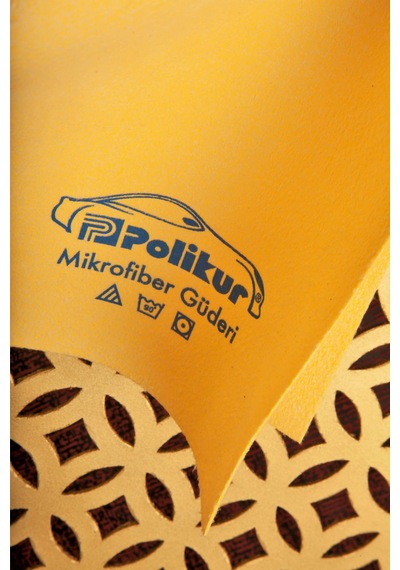 Polikur 3219 Mikrofiber Güderi Hardal Oto Kurulama Bezi 54X68 Cm.