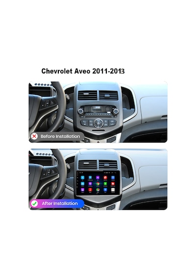 Chevrolet Aveo 2011-2013 Android Multimedya 2/32GB Carplay 9 İnc