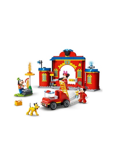 LEGO® Disney 10776 Mickey ve Arkadaşları'nın İtfaiye Merkezi Ve Kamyonu 144 Parça