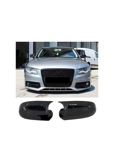 Audi A4 2009-2012 Uyumlu Yarasa Ayna Kapağı Pianoblack İthal Abs Plastik A+ Kalite