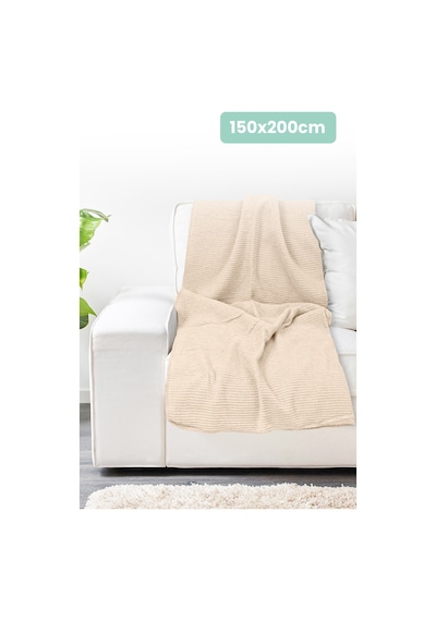 Verra Home Pamuklu Tv Battaniyesi 150 x 200 Bej