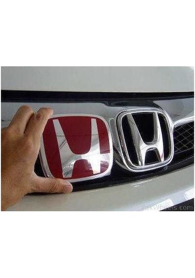 Honda Civic 2006-2012 Fd6 Kırmızı H Ön Panjur Logo