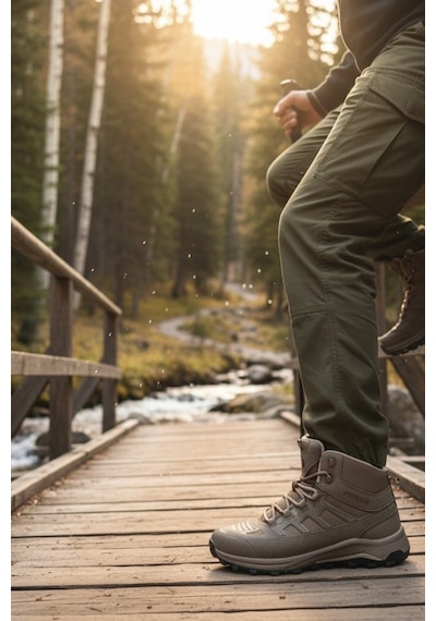 Enoch Erkek Forza Model Waterproof Outdoor Trekking Ve Doğa Yürüyüş Botu Vizon