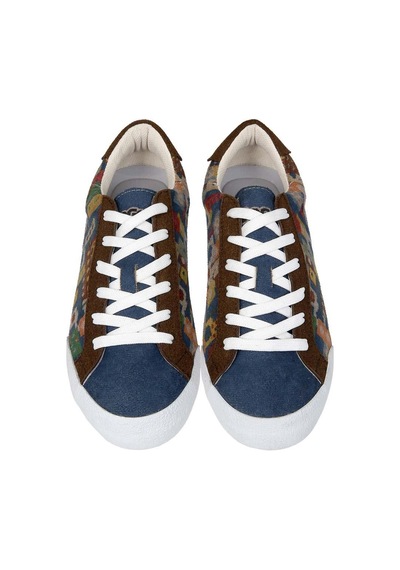 Kadın Vegan Deri Çok Renkli Sneakers - Anatolian Patterns Tasarım