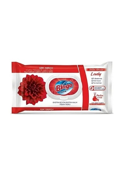 Yüzey Temizleme Havlusu Sevilen Kokular Lovely 96 Adet 3lü Paket 3'lü Set