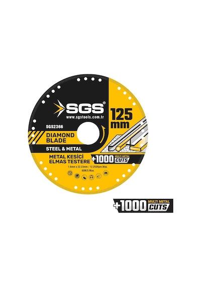 Sgs Vakumlu Elmas Çok Amaçlı Multı-metal Kesici 125 Mm Sgs2366