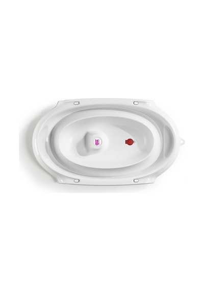 Okbaby Onda Slim Katlanır Bebek Küveti K.Beyaz + Splash Bebek Duşu