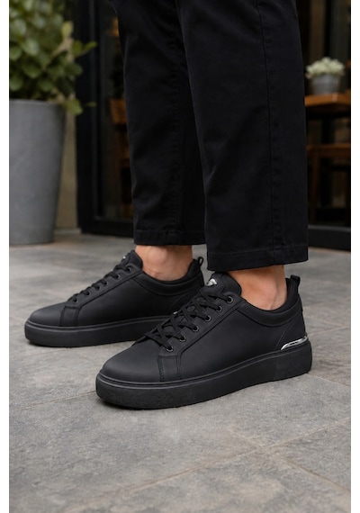 Ht Hotin Lynx Erkek Günlük Sneaker Bağcıklı Rahat Tabanlı Şık Casual Spor Ayakkabı - Siyah Ht Hotin Lynx Erkek Günlük Sneaker Bağcıklı Rahat Tabanlı Şık Casual Spor Ayakkabı - Siyah
