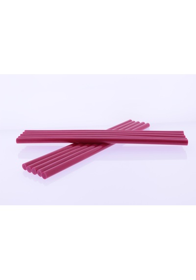 Winnboss Sıcak Silikon Mum Çubuk Kırmızı - Kalın 11x300mm 10 Lu Paket