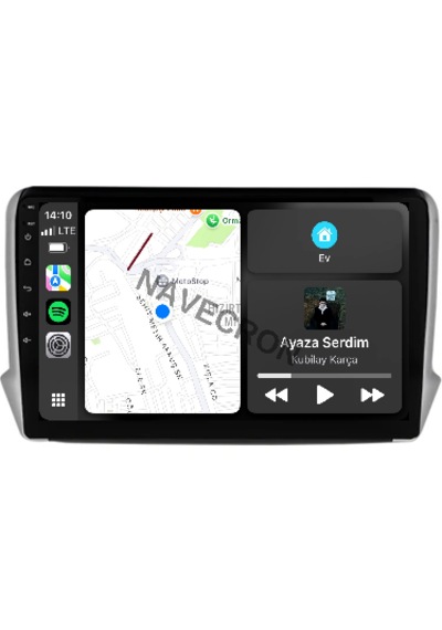 Peugeot 2008 2020+ 9" Uyumlu Androıd Multimedya Gerçek 2/32 Kablosuz Carplay Geri Görüş Kameralı 9"